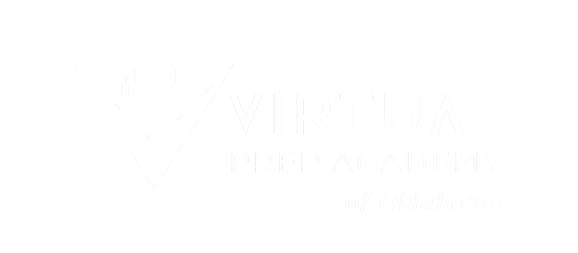 white virtual prep oklahoma logo