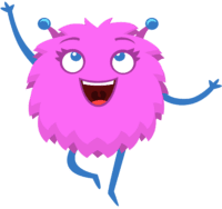 fluffy pink creature illustration